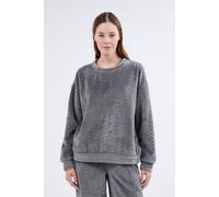 Sweatshirt de pyjama effet velours - Matilda - S - Anthracite - Femme - Etam