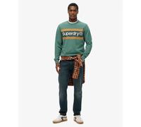 Sweatshirt décontracté à rayures Superdry Core Logo Vert S