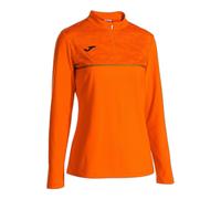 Joma Record Iii Half Zip Sweatshirt Orange M Femme