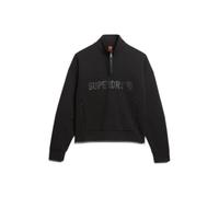 Superdry Active Tech Logo Relaxed Half Zip Sweatshirt Noir XS Femme