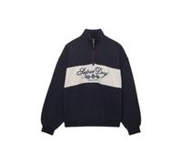 Sweatshirt demi zip femme Superdry Bleu L
