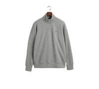 GANT Sweatshirt REG Half Sweat Shield – demi-zip, coupe Regular – gris chiné, M Homme
