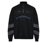 Sweatshirt demi-zip oversize Hummel Noir S