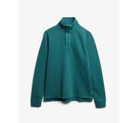 Superdry Sweatshirt demi-zip Cotton Classic Pique Henley Vert Taille S Homme