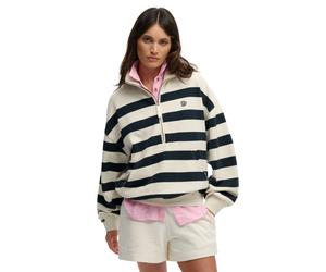 Sweatshirt demi-zippÃ©e femme Superdry Studios Half Blanc 2XS