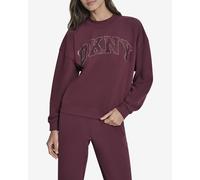 Sweatshirt DKNY Logo Brodé bordeaux femme - L