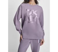 Sweatshirt DKNY Logo Crew lilas femme - L