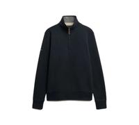 Sweatshirt en piqué à col zippé Superdry Essential Bleu L