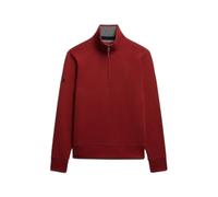 Superdry Essential Pique Half Zip Sweatshirt Rouge XL Homme
