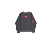 Alpha Industries Satin Logo Sweatshirt pour homme Taille XL - Gris