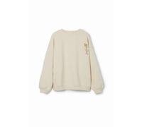 Sweatshirt enfant Desigual Lion Beige S