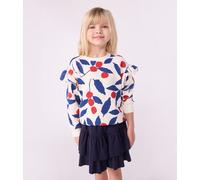 Sweatshirt enfant en coton imprimé Petit Bateau - écru - Taille 3 ans 3A écru/multicouleur