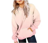 Sweatshirt Enfant Fille Confortable Elégant Sportswear Ample Chaud Sweat Capuche Printemps et Automne Décontracté Pull Vêtement Hiver Gym Jogging Running Course Survêtement pour Bebe Filles 2-7 Ans