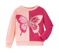 Sweatshirt Enfant Fille - Mignon Pas Cher Zippé Veste Polaire Doublée Hoodie Sweatshirt Tie-Dye Pulls Pullover Sweatshirt Super Douce et Chaude Confortable pour Enfants 2-7 Ans