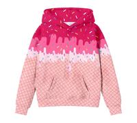 Sweatshirt Enfant Fille Sweat Basics Motif Placé Fashion Trendy Vêtement Décontracté Manches Longues Tops Oversize en Polaire Ado Taille Unique pour Filles Sweatshirts Ecole