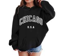Sweatshirt Enfant Fille Sweat Basics Motif Placé Mignon Imprimé Cartoon Printemps et Automne Décontracté Pull Vêtement Hiver Chaud Veste Fourrée Blouson Doublé pour Enfants 5-12 Ans