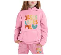 Sweatshirt Enfant Fille Sweat Capuche Zippé Sport Basics Fashion Trendy Vêtement Col Rond Mode Vêtements Oversize en Polaire Gym Jogging Running Course Survêtement Hiver Automne et Printemps