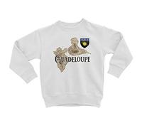 Sweatshirt Enfant Guadeloupe 971 Département Ile Carte Ancienne Rare