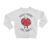 Sweatshirt Enfant Rouge Comme Une Tomate Expression Potager