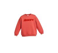 Sweatshirt enfant She is Sunday Amore Rouge 3/4 ans