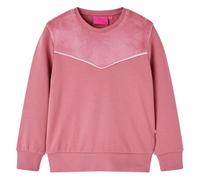 Sweatshirt enfant velours patchwork framboise - VIDAXL - manches longues - respirant - multisport 128 cm