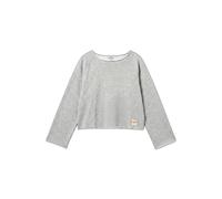 Sweatshirt épaules dénudées avec patch logo femme s.Oliver Gris 38