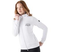 Sweatshirt équitation à capuche full zip femme Equiline Debra Lettering Blanc L