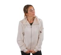 Sweatshirt équitation à capuche full zip fille Pénélope Laponia Blanc Junior