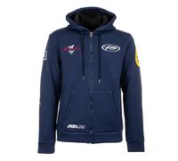 Sweatshirt équitation à capuche Full zip multilogo Pool's Bleu 2XS
