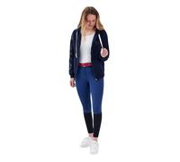 Sweatshirt équitation à capuche zippé femme Gaze Jalousie Bleu L