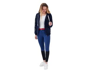 Sweatshirt équitation à capuche zippé femme Gaze Jalousie Bleu S