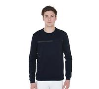 Sweatshirt équitation col rond Equestro Interlock Bleu XS
