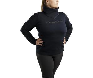 Sweatshirt équitation col zippé femme Montar Naja Bleu 4XL