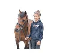 Sweatshirt équitation fille Eden By Penelope Ambre Bleu 8 ans