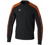 Erima Fonctionnel Sweat-Shirt Evo Star (1072421) Mixte, Noir/Orange, 3XL