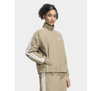 Adidas Iconic Woven 3 Stripes Tracksuit Jacket Beige M Femme