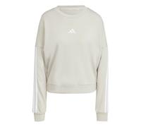 Adidas Essentials 3 Stripes French Terry Sweatshirt Beige S Femme