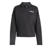 Adidas Essentials Linear Fleece Polo Sweatshirt Noir M Femme