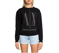 Sweatshirt Femme - Armani Exchange - Noir - 100% coton - Manches longues - Col rond L
