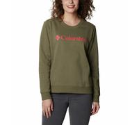Columbia Logo Crew Sweatshirt Vert S Femme