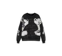Desigual Sweat-shirt femme Mickey et Minnie Mouse™ Noir/Jaune/Blanc Taille L