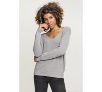 Sweatshirt femme grandes tailles Urban Classic back lace up Gris 5XL
