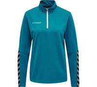 Sweatshirt femme Hummel demi-zip hmlAUTHENTIC Bleu L