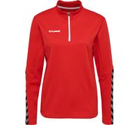 Sweatshirt femme Hummel demi-zip hmlAUTHENTIC Rouge 2XL