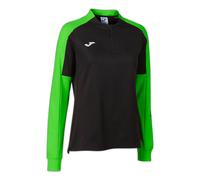 Joma Eco Championship Sweat-Shirt pour Femme, Noir, Vert Fluo, XL