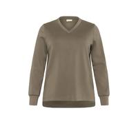 Sweatshirt femme KAFFE Curve Curve KCannita Marron M