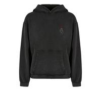 Sweatshirt femme Merchcode Heart Acid Washed Noir XL