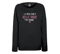 Sweatshirt Femme Noir La Meilleure Belle-Mère du Monde Famille