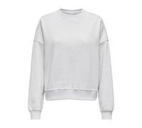 Only Sweat Noos manches longues col rond gris clair chiné M