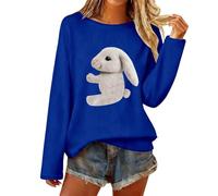 Sweatshirt Femme Oversize Casual, Sweat-Shirt sans Capuche Doux et Confortable avec de Jolies Rayures en Tricot Animal pour Un Confort Quotidien